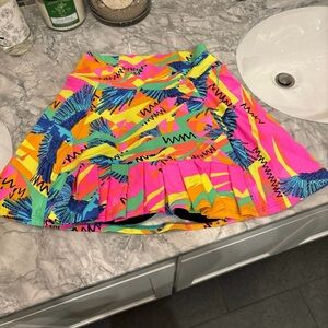 Dona Jo Bright Parrot Rio Printed Tennis Skirt